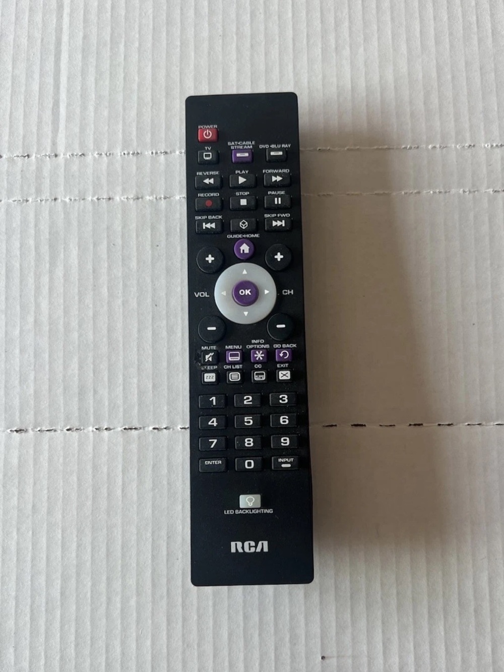 RCA RCR003RWB RC440 Universal 3 Device Remote Backlit